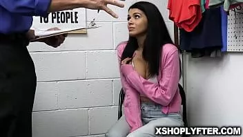 Play Timid teen harley haze got caught stealing in the store, so security officer tommy gun wants to get something sexual from her to not involve the cops.