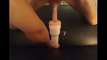 Redare Șase injecții! dracului și mărginindu-mi penisul alb și gros cu fleshlight
