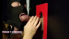 Play Curvy Friend Elsa Stark Tries Glory Hole for the First Time